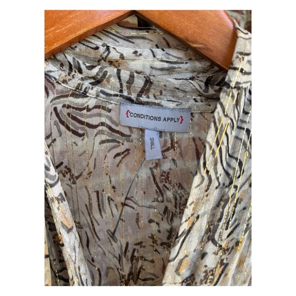 NWOT Anthropologie Conditions Apply Avimanya Sheer Shimmer Maxi Dress Size Small - Picture 10 of 14